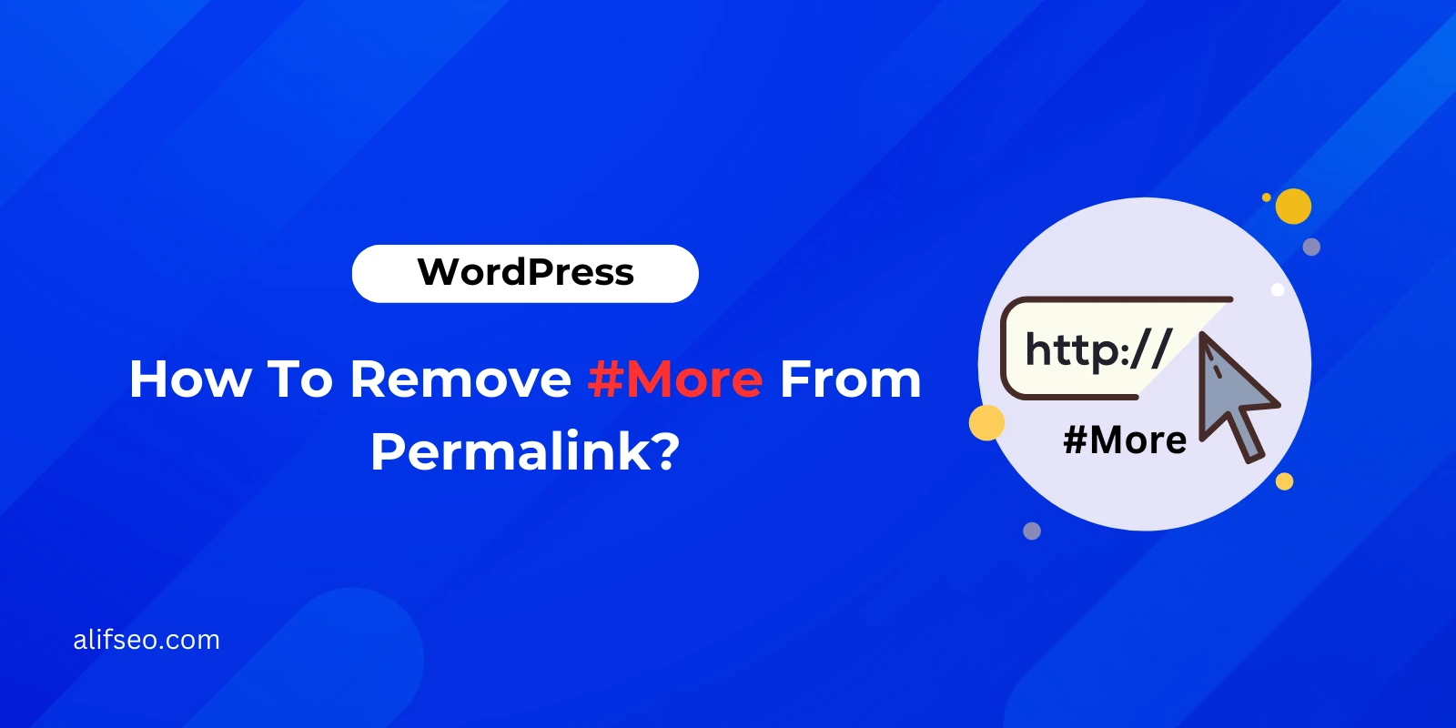 How To Remove #More From Permalink?
